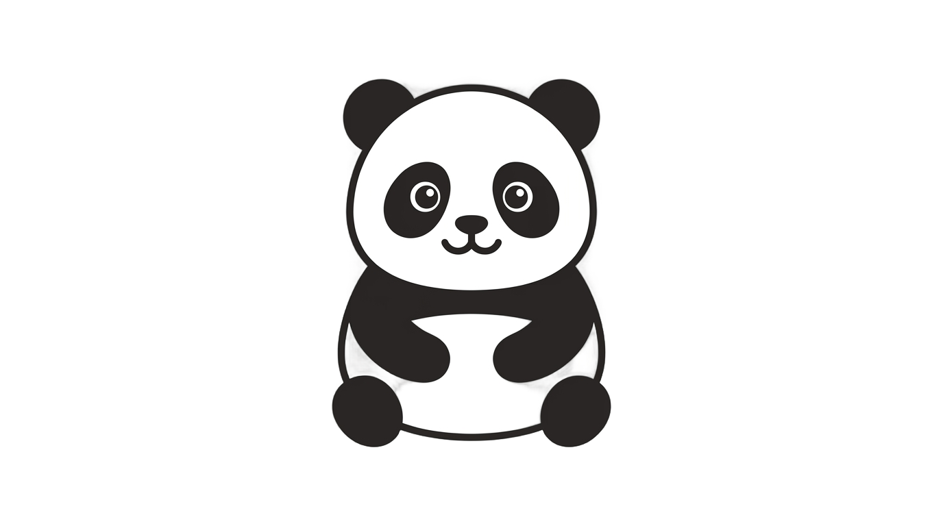 cute panda icon png PNG transparent background