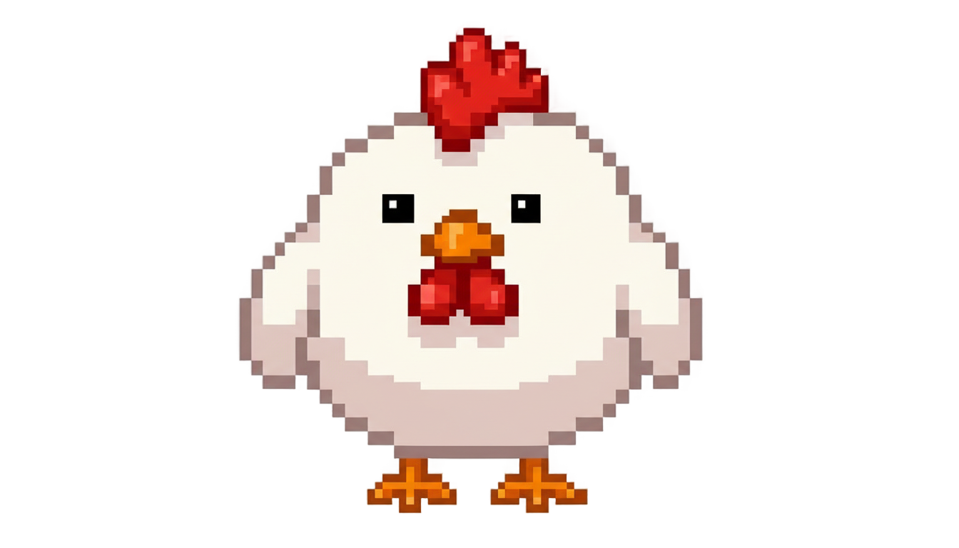 stardew valley chicken png PNG transparent background