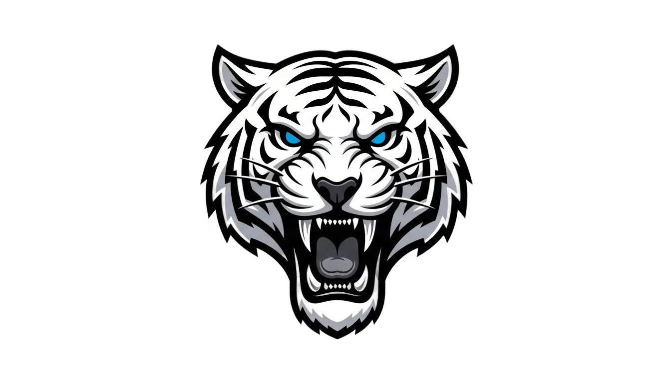 white tiger logo png PNG transparent background