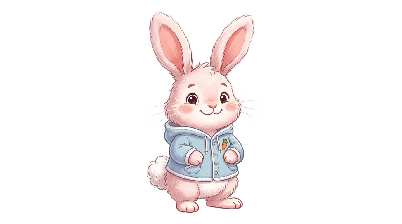 pink peter rabbit png PNG transparent background