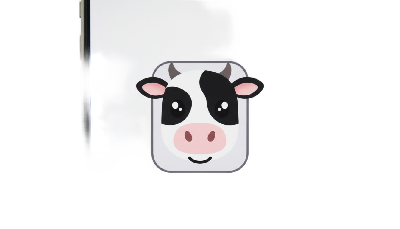 iphone cow emoji png PNG transparent background