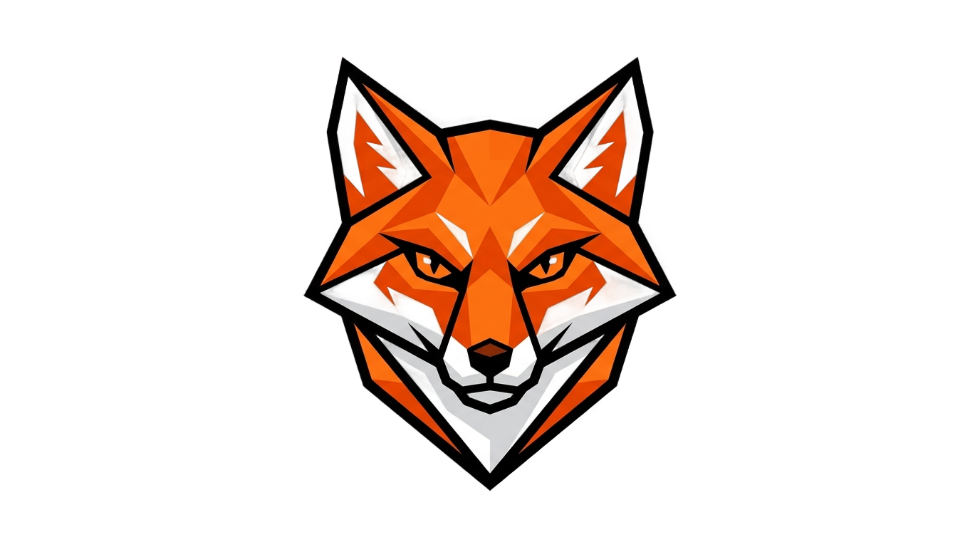 fox logo design png PNG transparent background