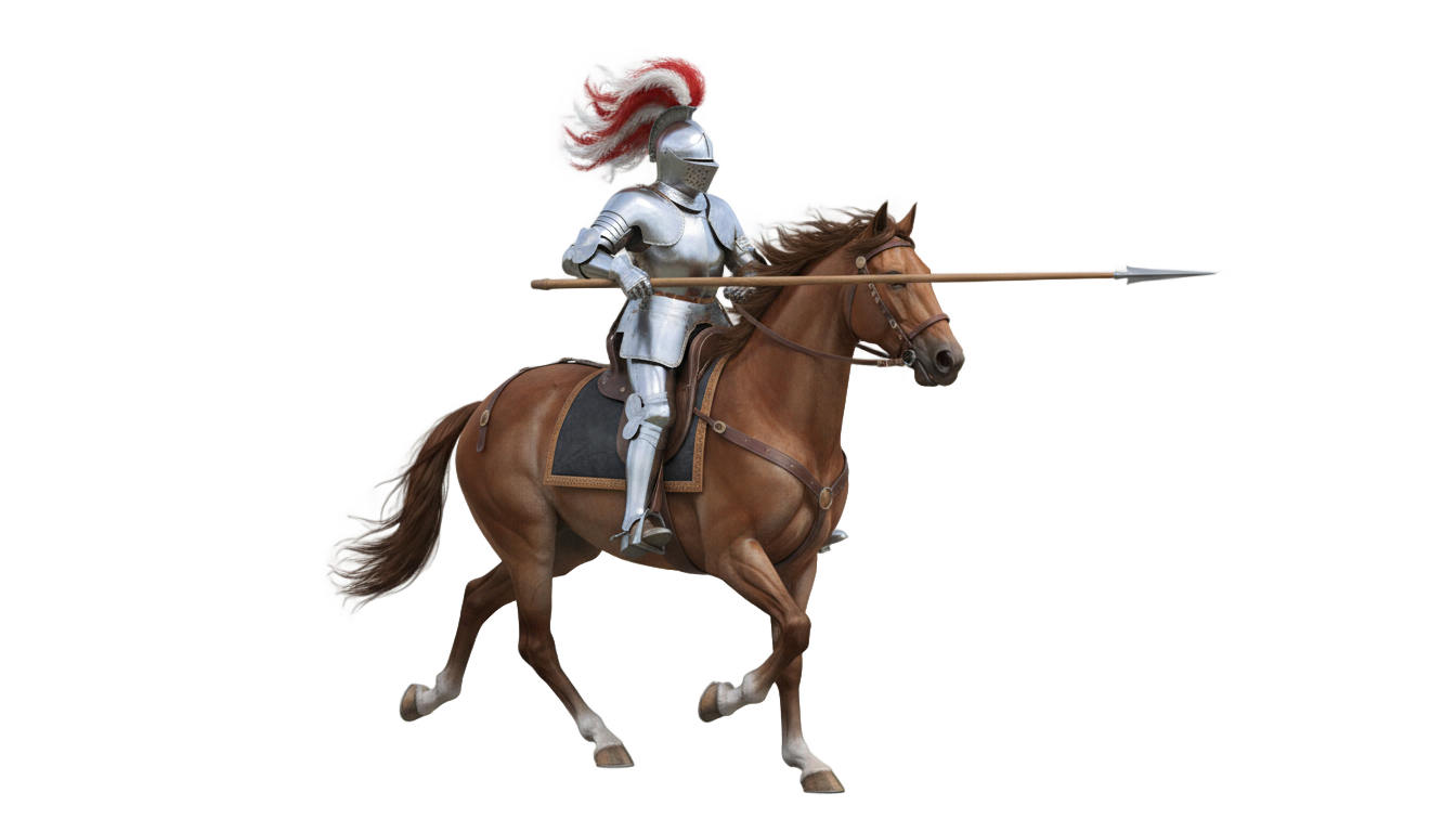 knight on horse png PNG transparent background