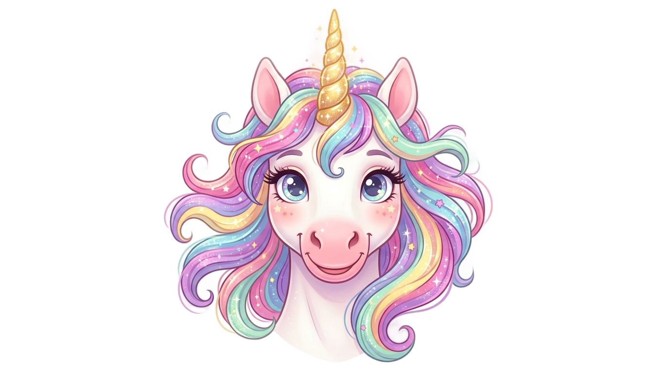 unicorn face clipart png PNG transparent background