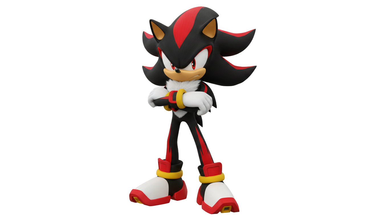 shadow the hedgehog 2d png PNG transparent background