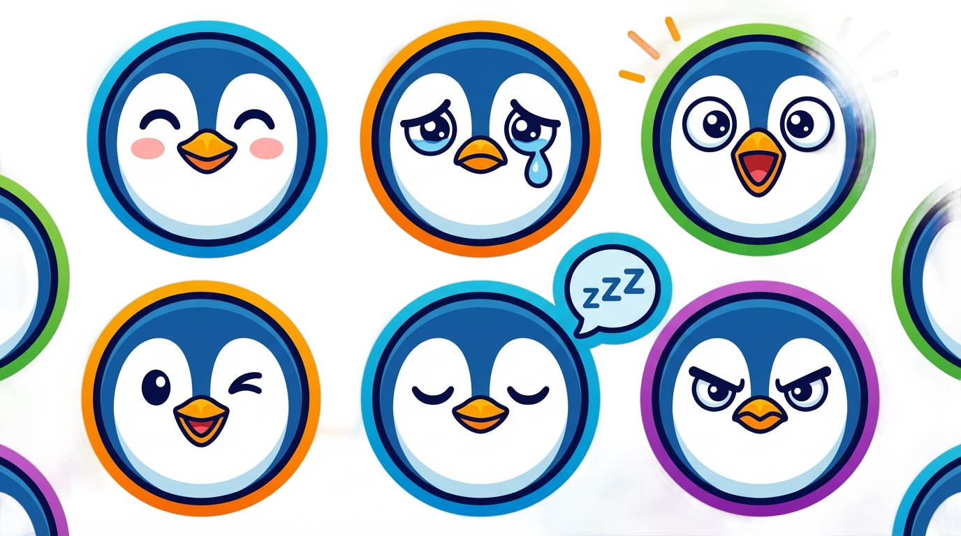 club penguin emojis png PNG transparent background