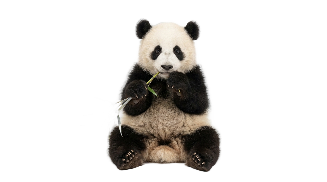 panda png converter PNG transparent background