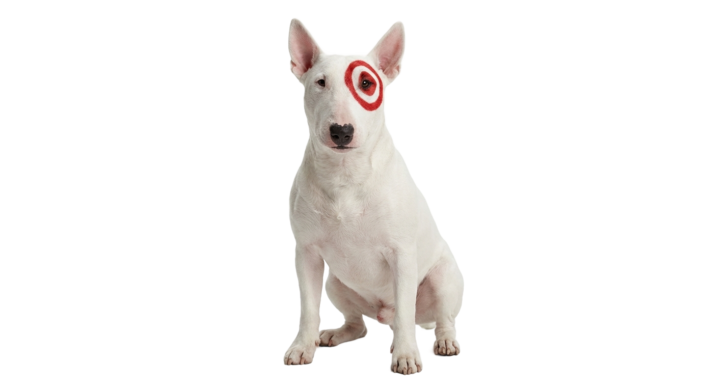 target bullseye dog png PNG transparent background