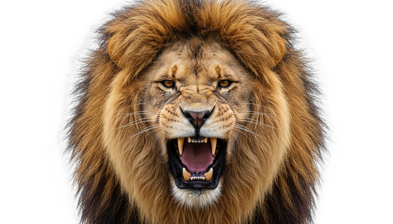 roaring lion logo png PNG transparent background