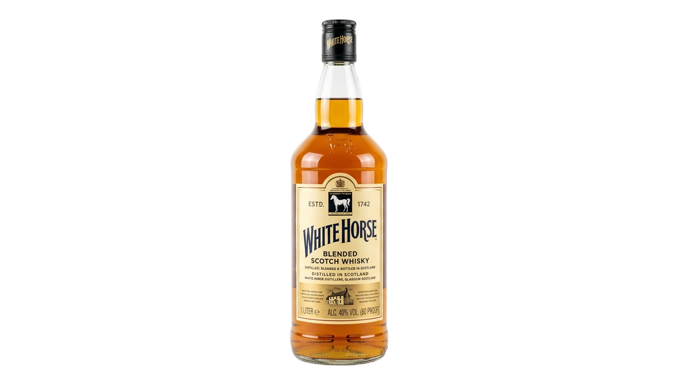 whisky white horse 1l png PNG transparent background