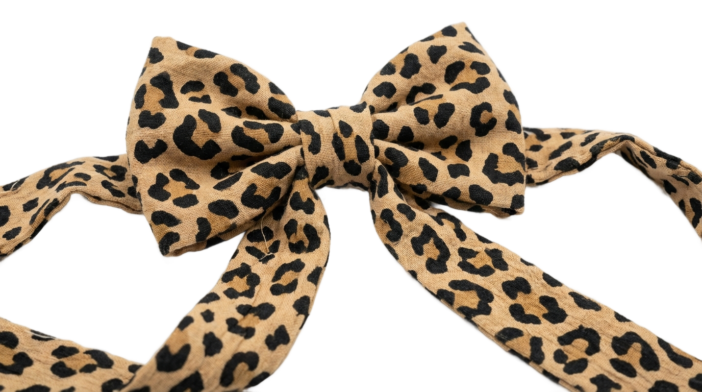 cheetah print bow png PNG transparent background