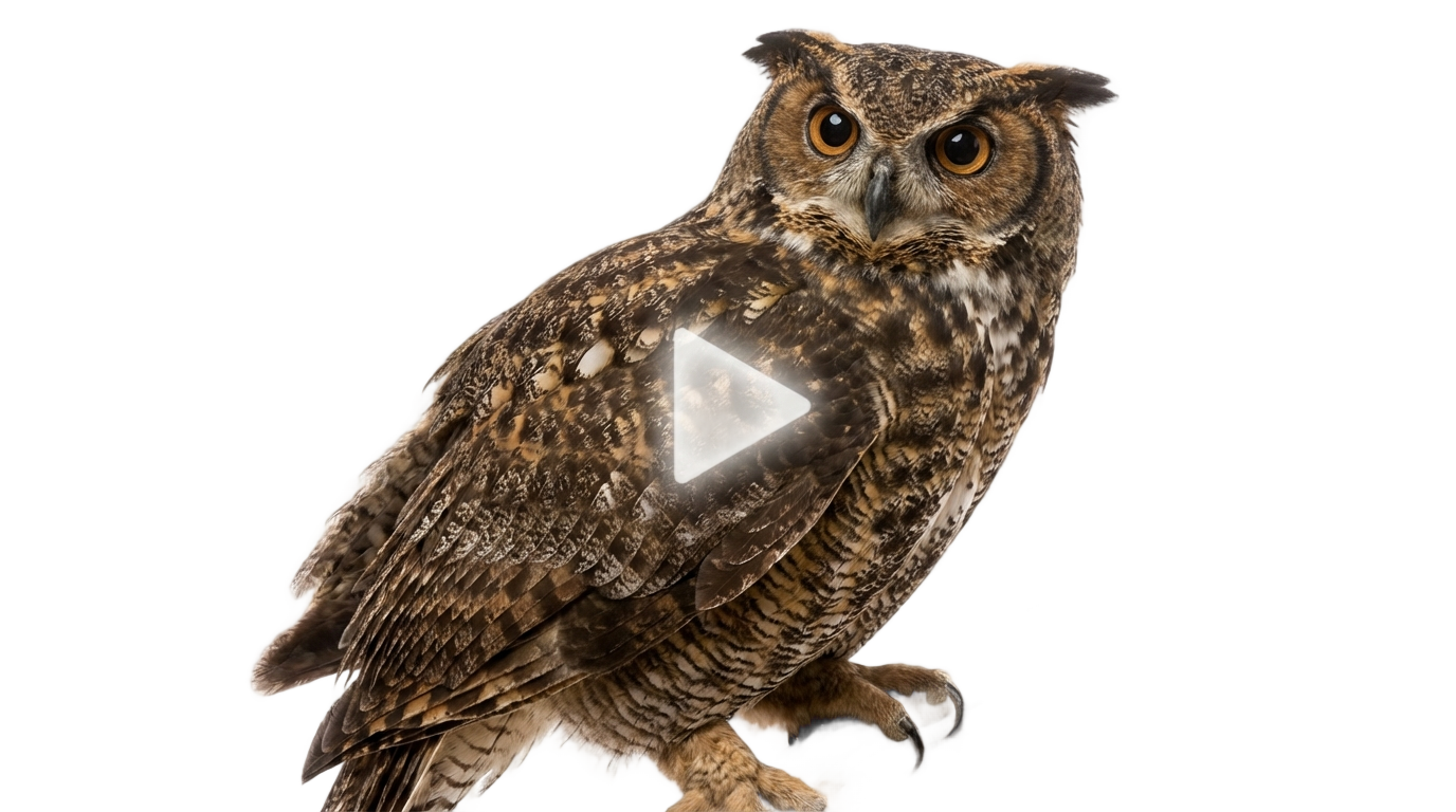 owl video play png not found PNG transparent background