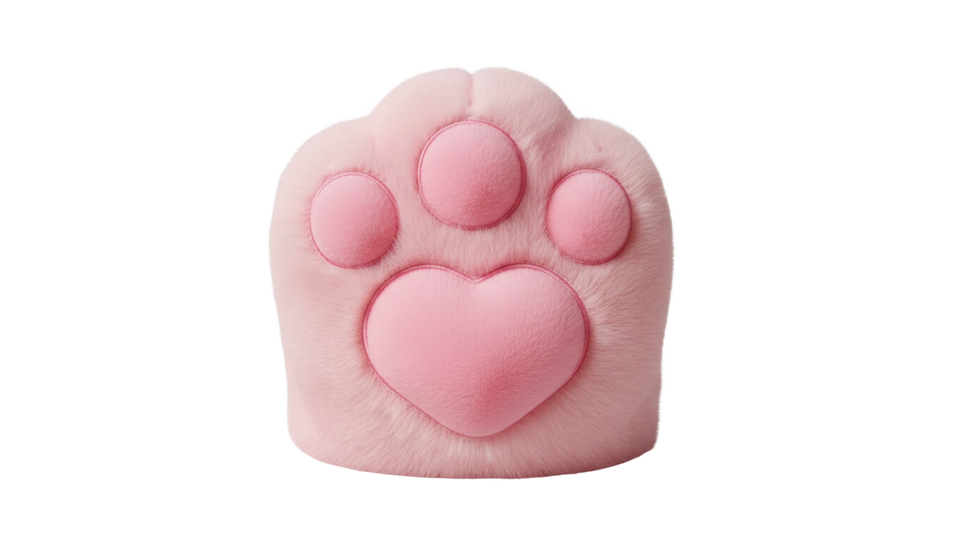 kawaii cat paw png PNG transparent background