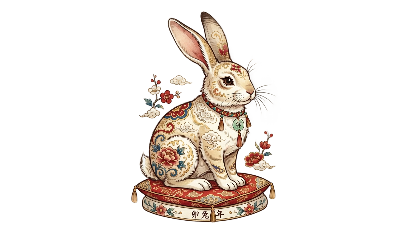 rabbit zodiac png PNG transparent background