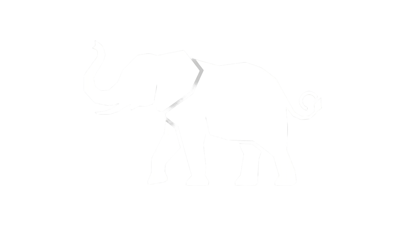 white elephant logo png PNG transparent background