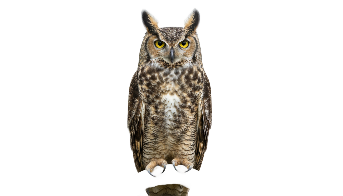 great horned owl png PNG transparent background