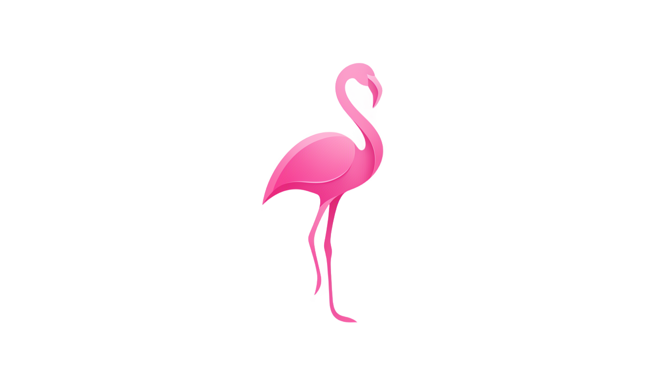 flamingo logo png PNG transparent background