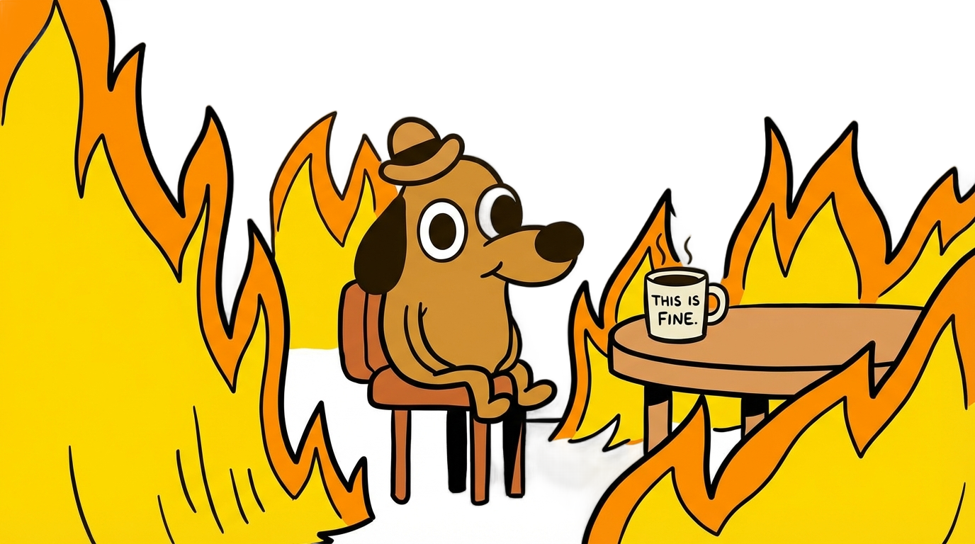 this is fine dog png PNG transparent background