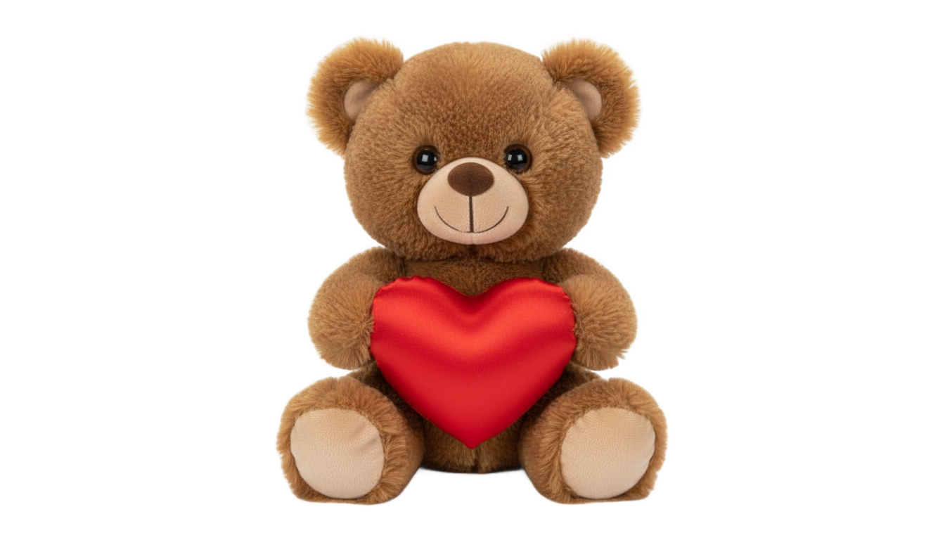 valentines teddy bear png PNG transparent background