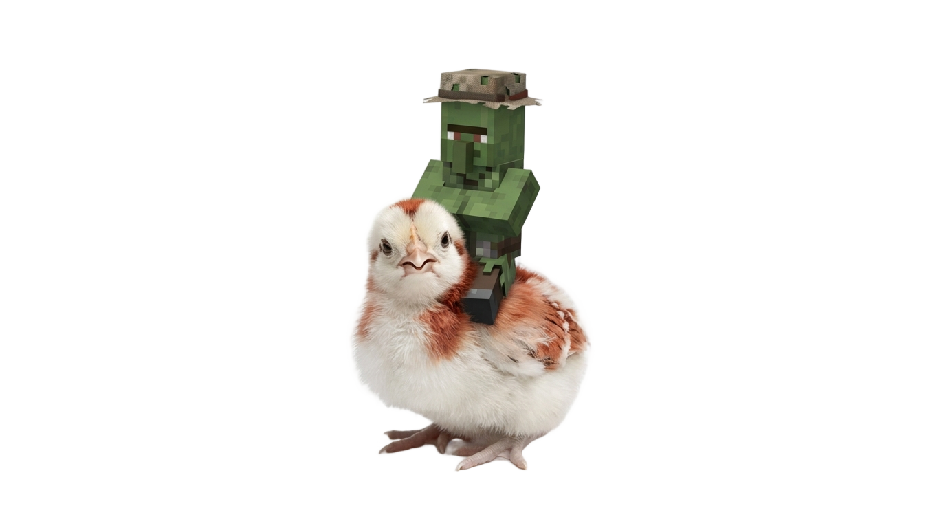 chicken jockey png PNG transparent background