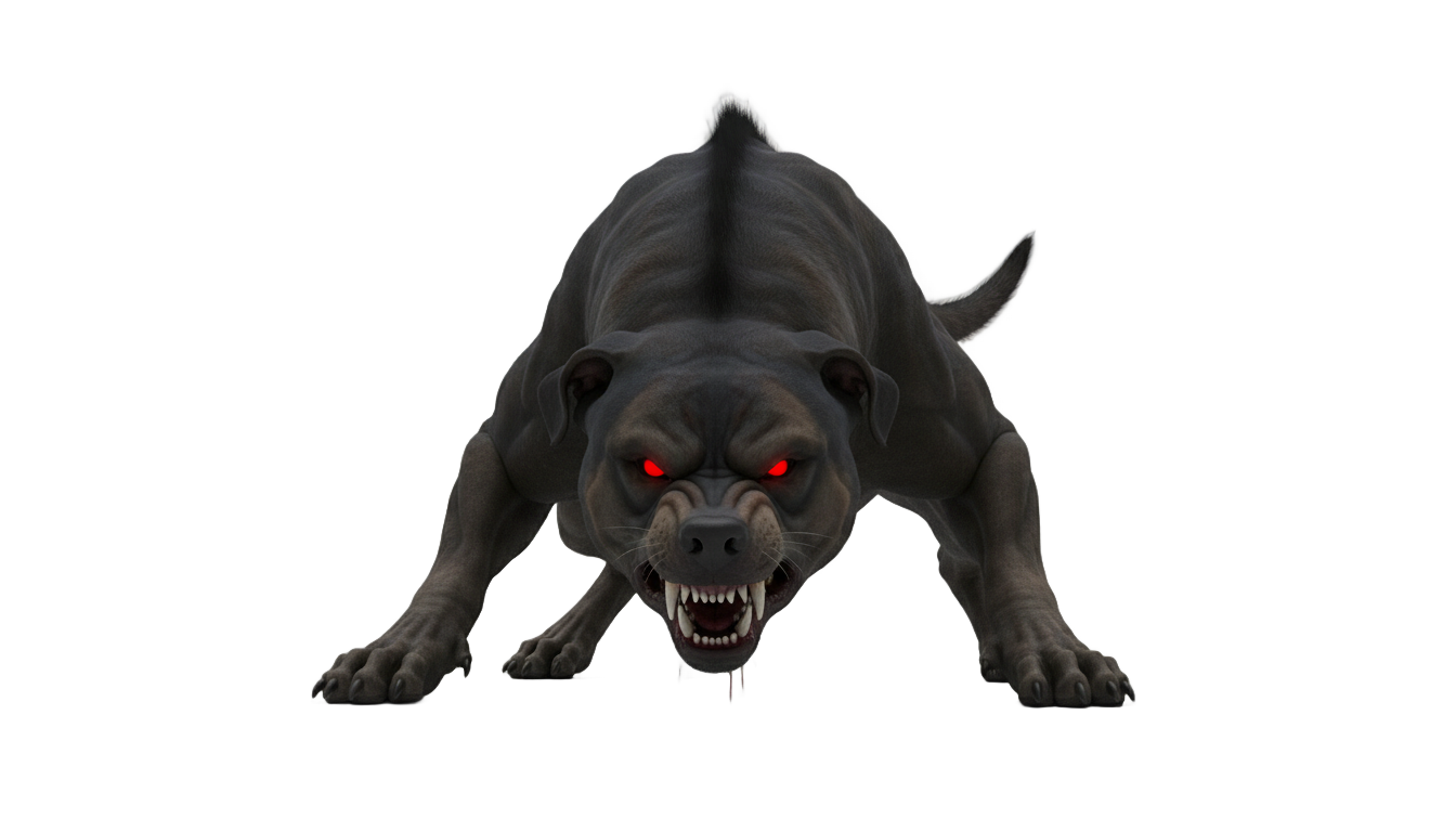 scary dog png PNG transparent background