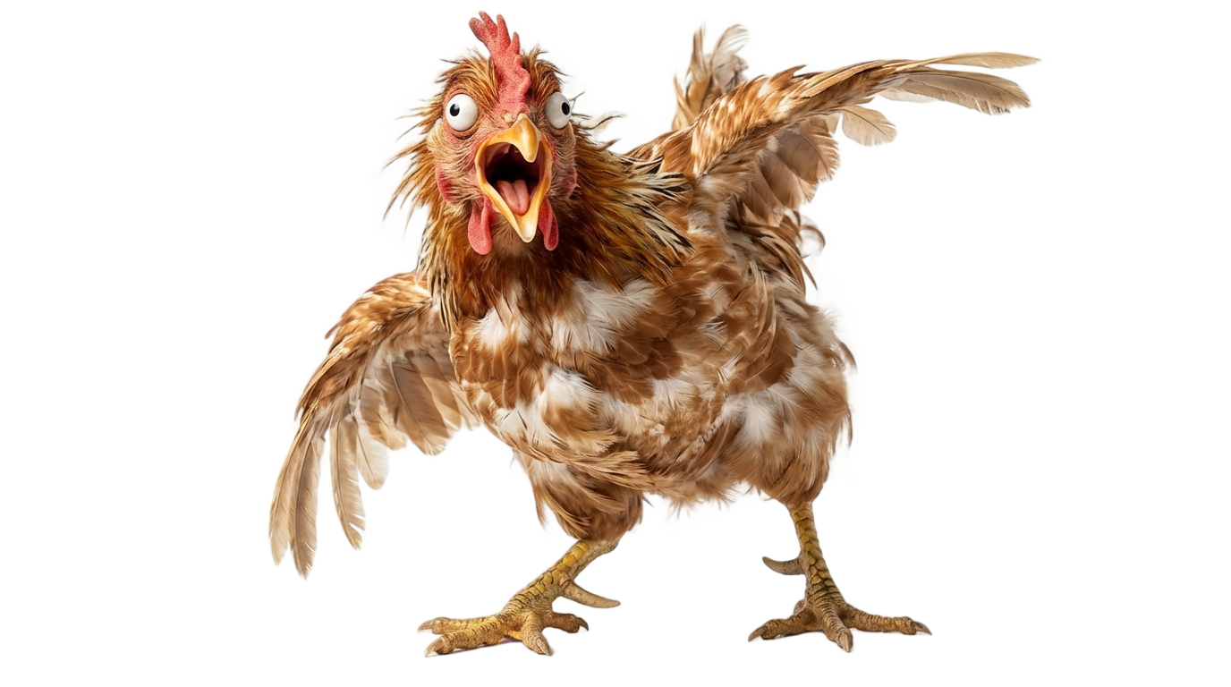 funny chicken png PNG transparent background