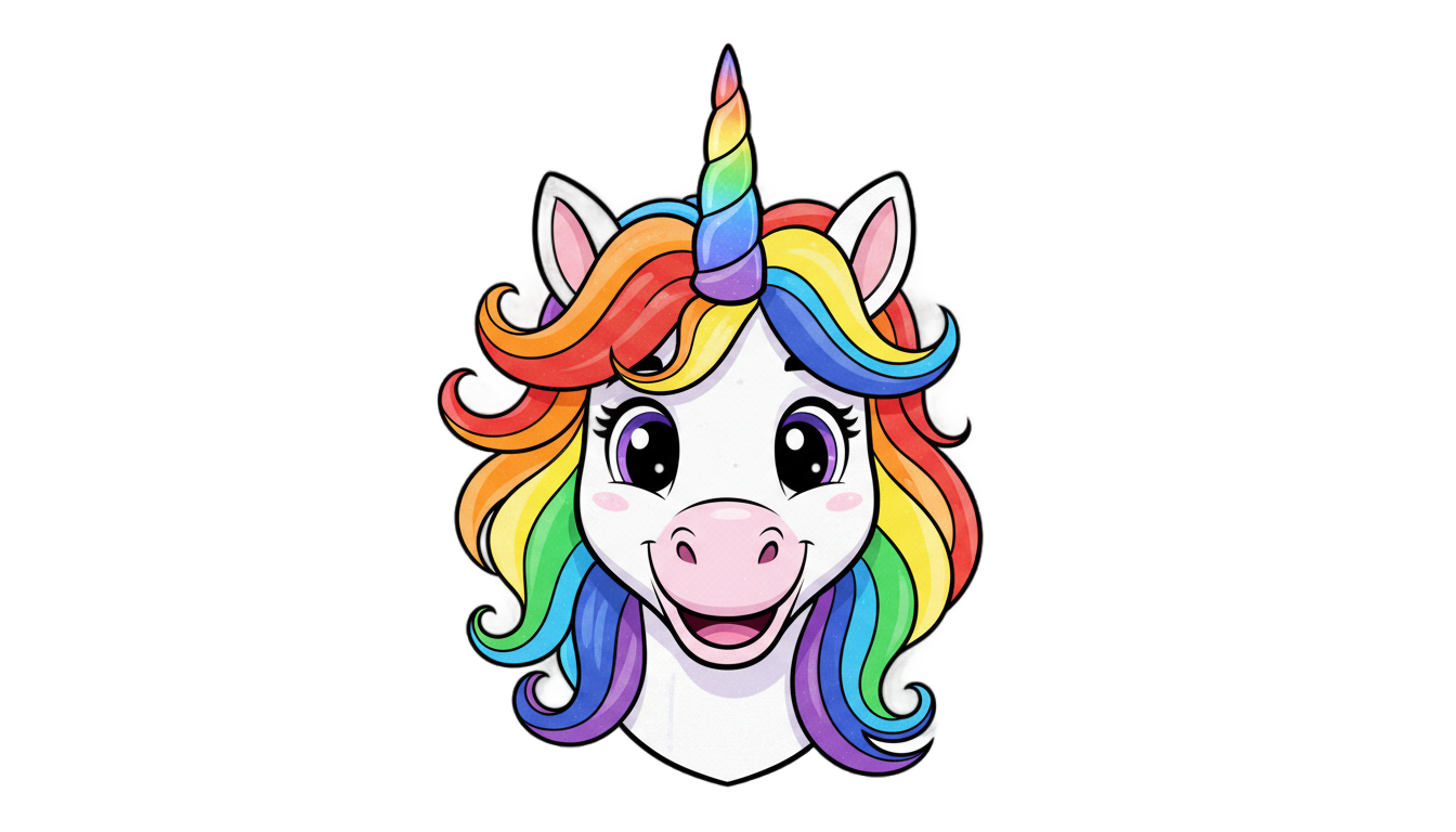emoji unicorn png PNG transparent background