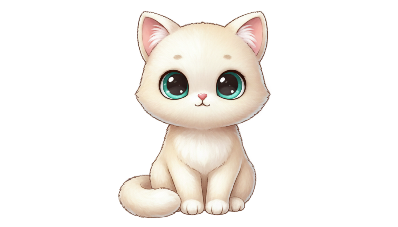 kawaii cat png PNG transparent background