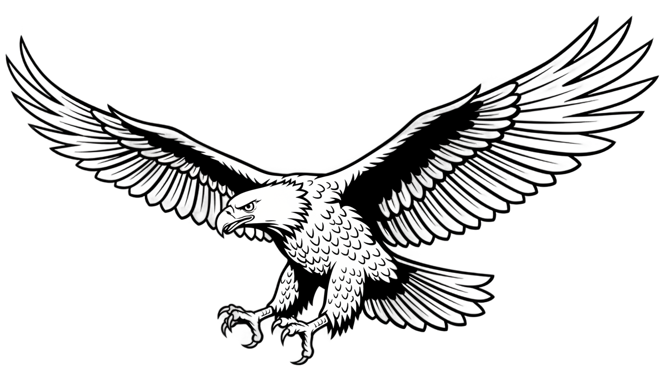 eagle outline png PNG transparent background