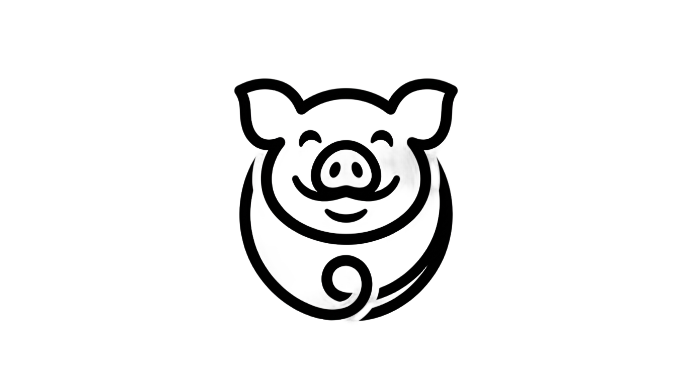 pig logo png PNG transparent background