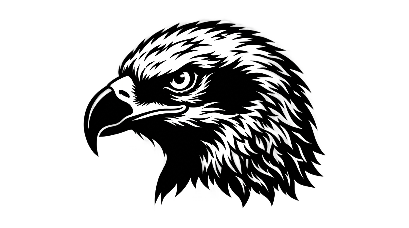 eagle head silhouette png PNG transparent background