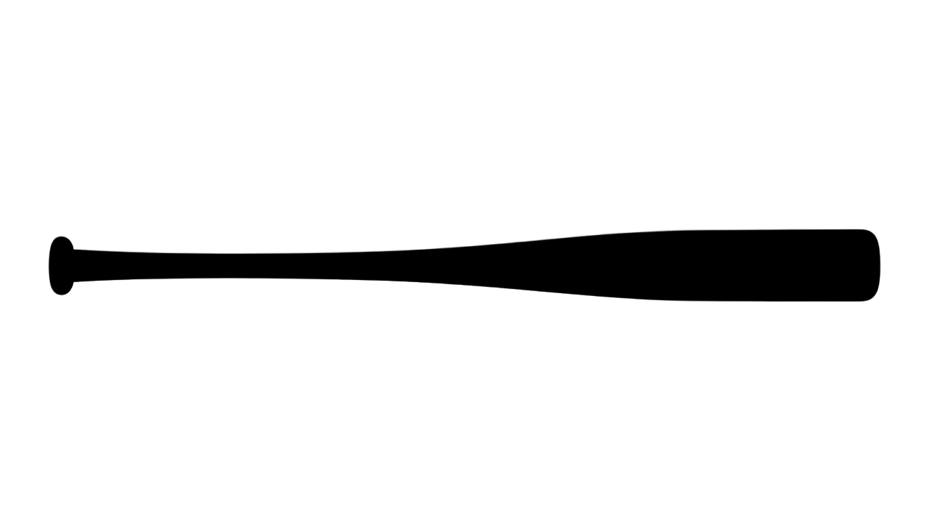 baseball bat silhouette png PNG transparent background