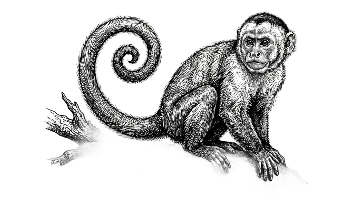monkey png black and white PNG transparent background