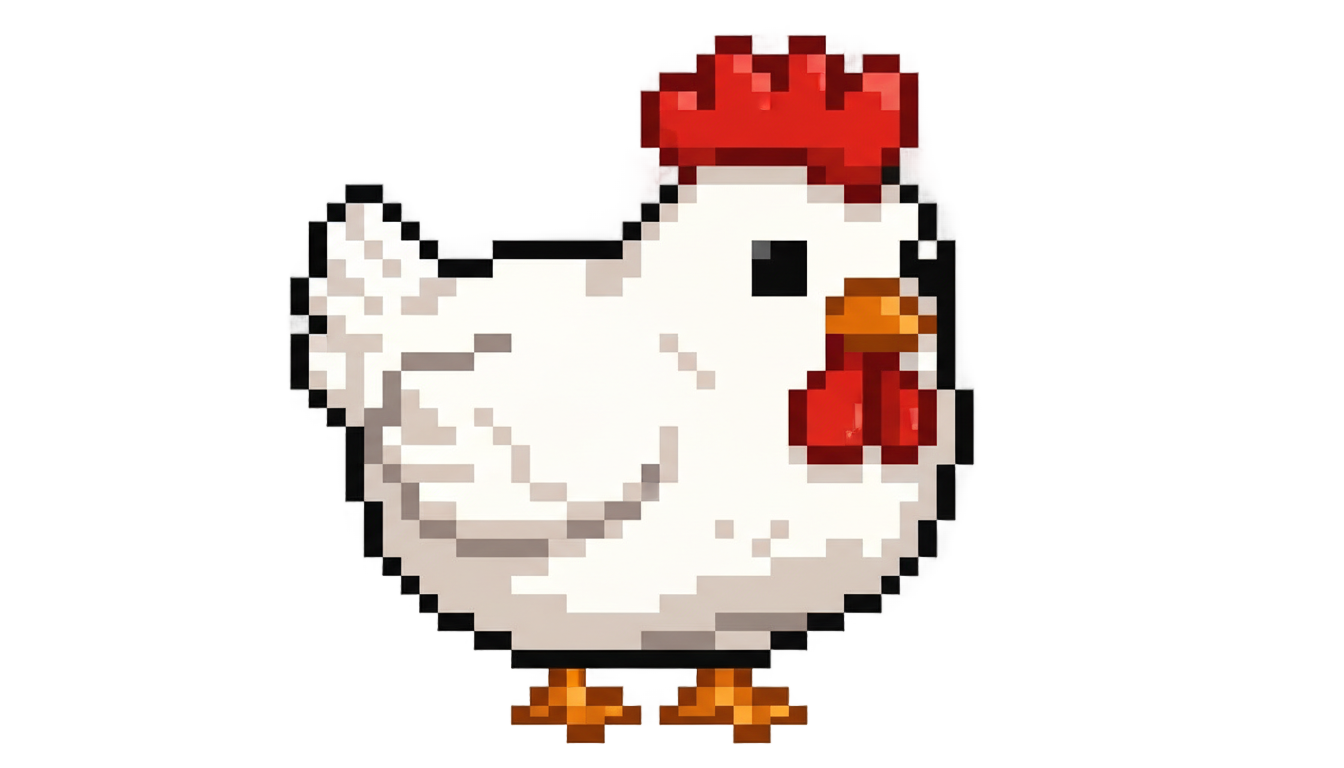 stardew valley chicken png PNG transparent background