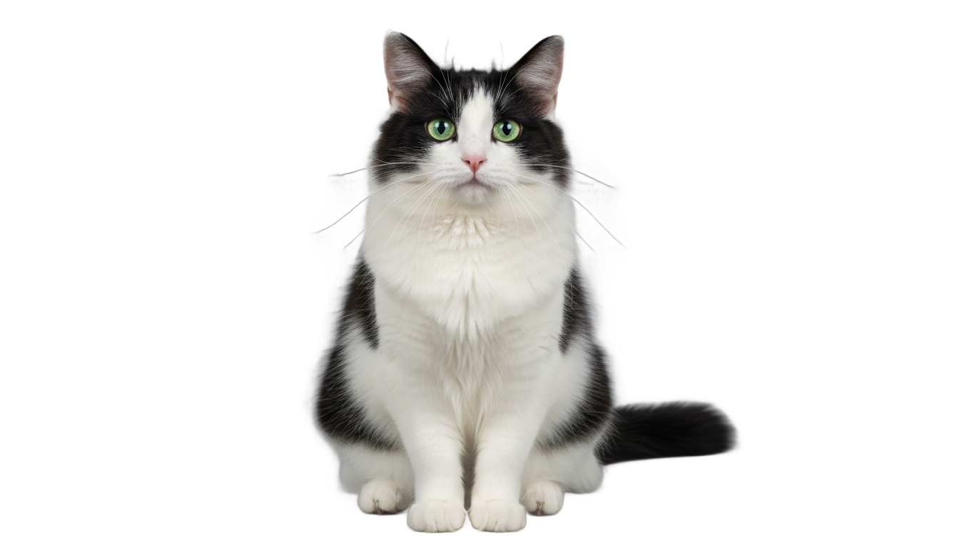 black and white cat png PNG transparent background