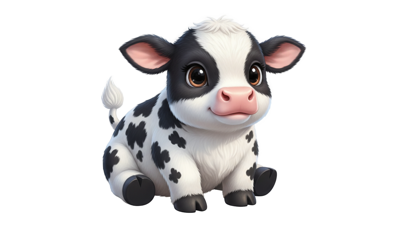 cute cow clipart png PNG transparent background