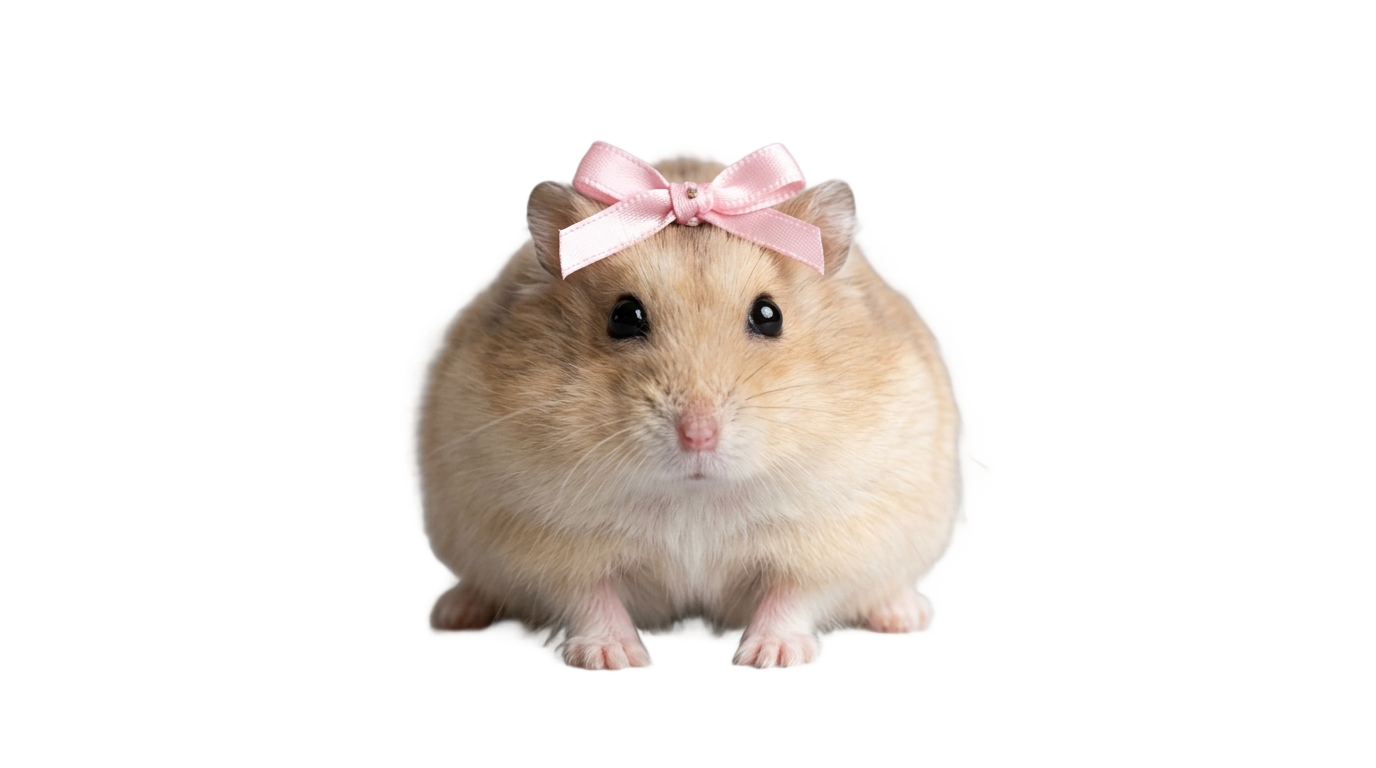 coquette hamster png PNG transparent background