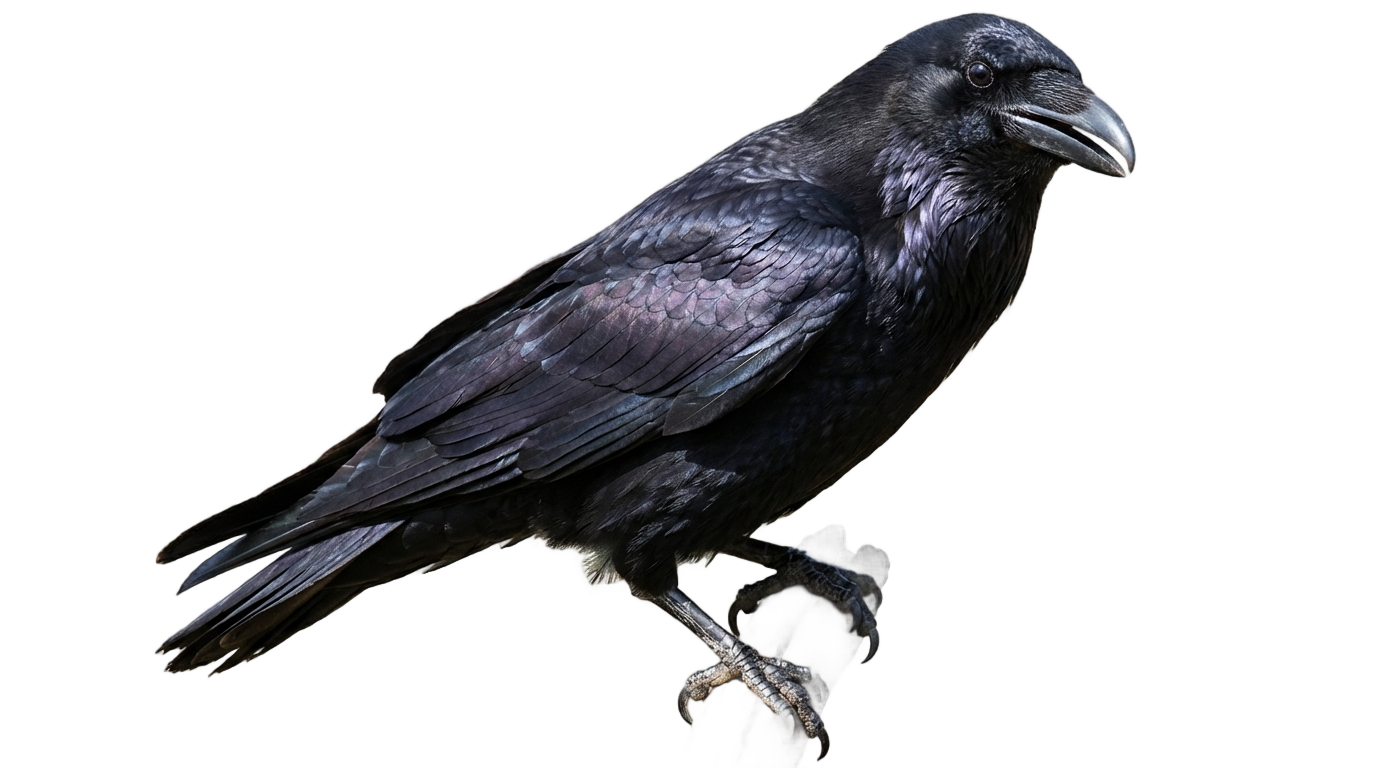 raven bird png PNG transparent background