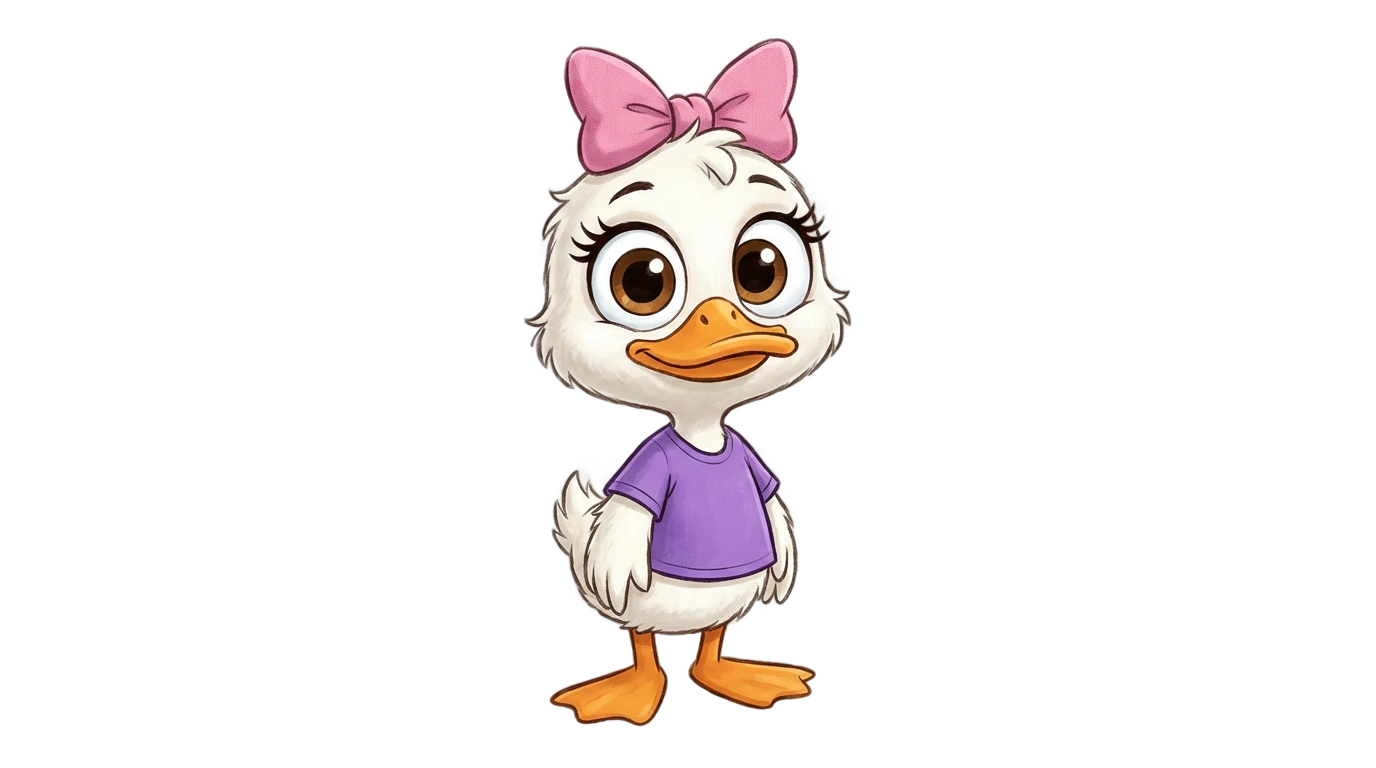 daisy duck png PNG transparent background