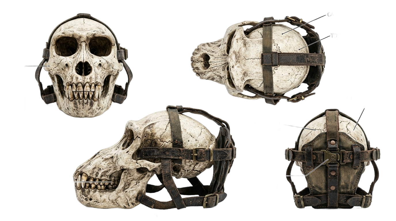 gorilla tag skull mask png PNG transparent background