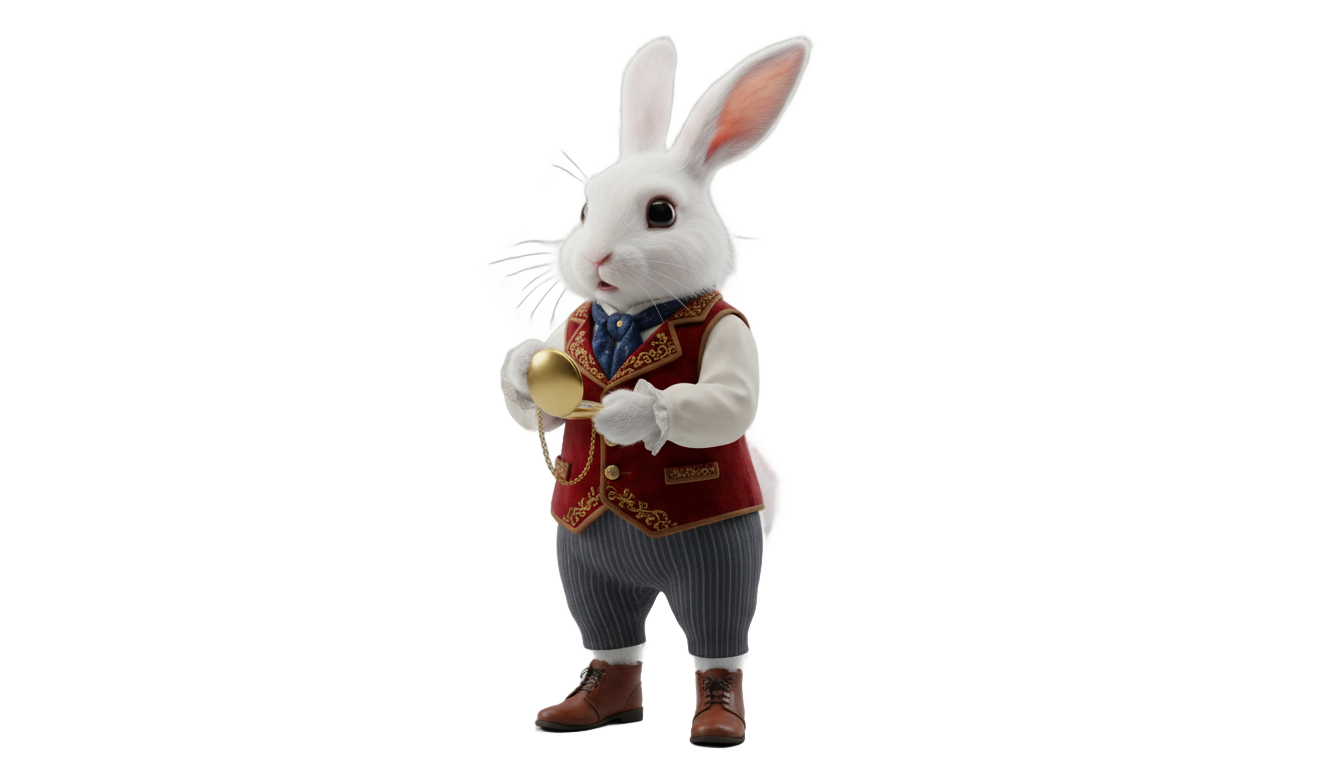 alice in wonderland rabbit png PNG transparent background