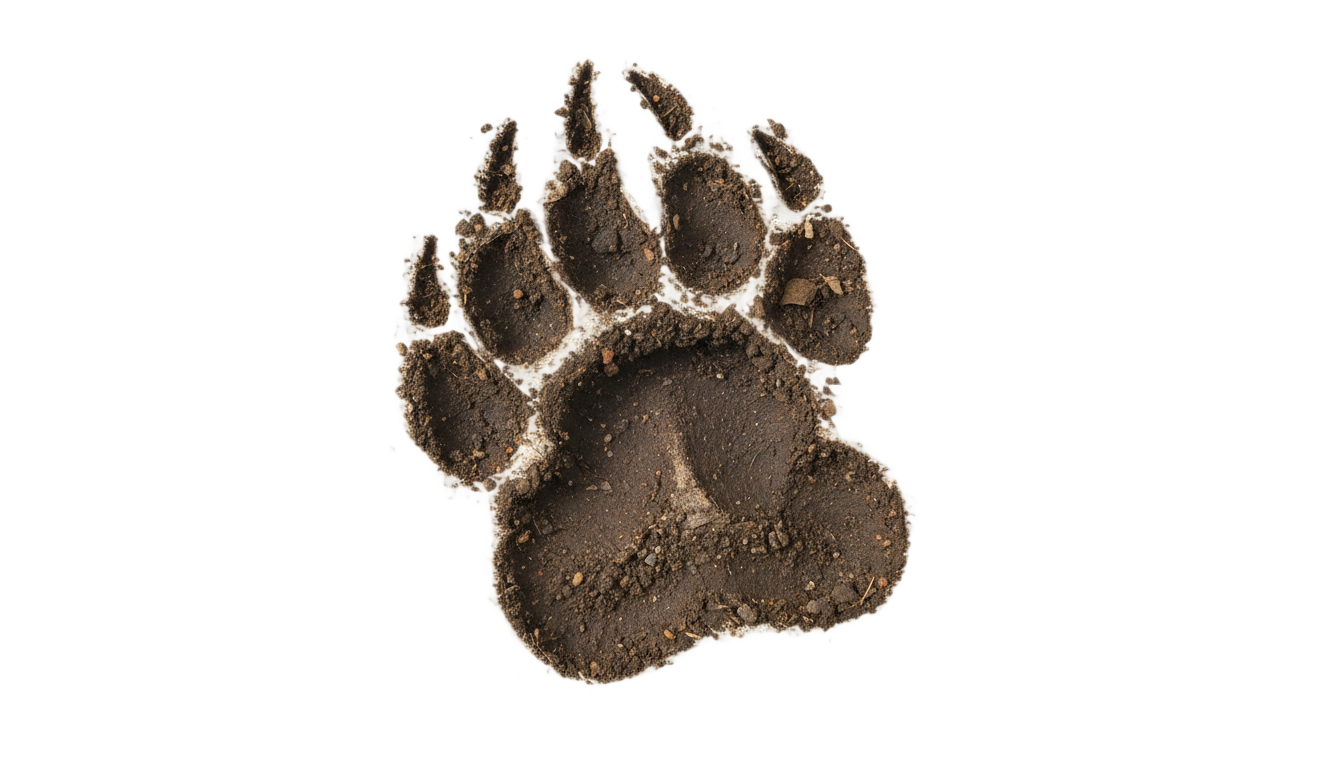 bear paw print png PNG transparent background