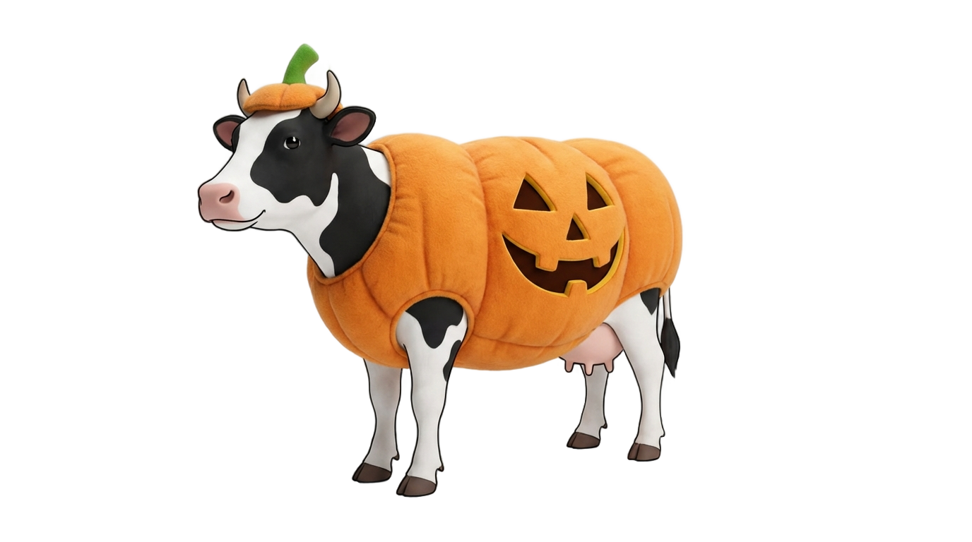 halloween cow png PNG transparent background