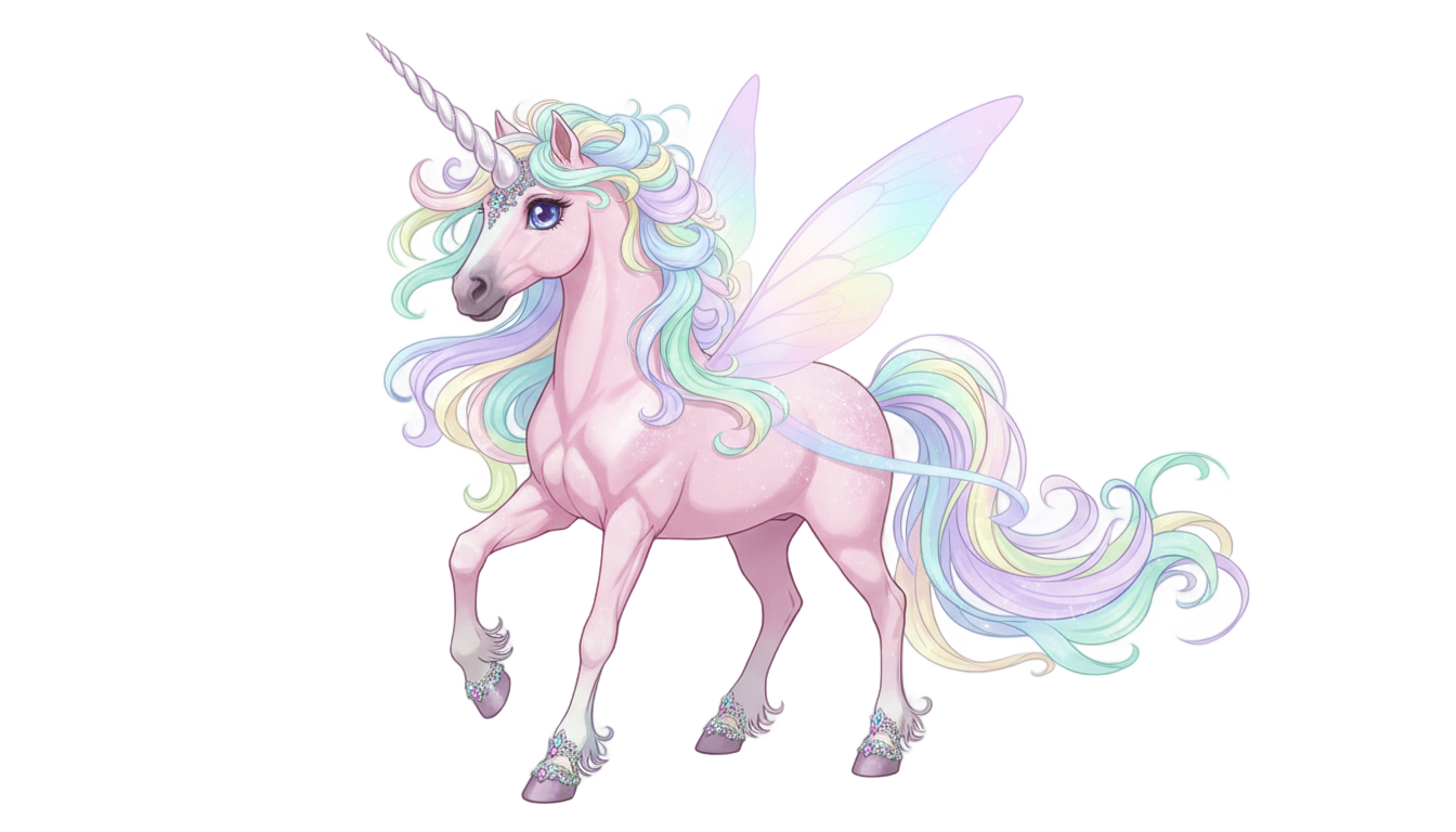 pink unicorn png PNG transparent background