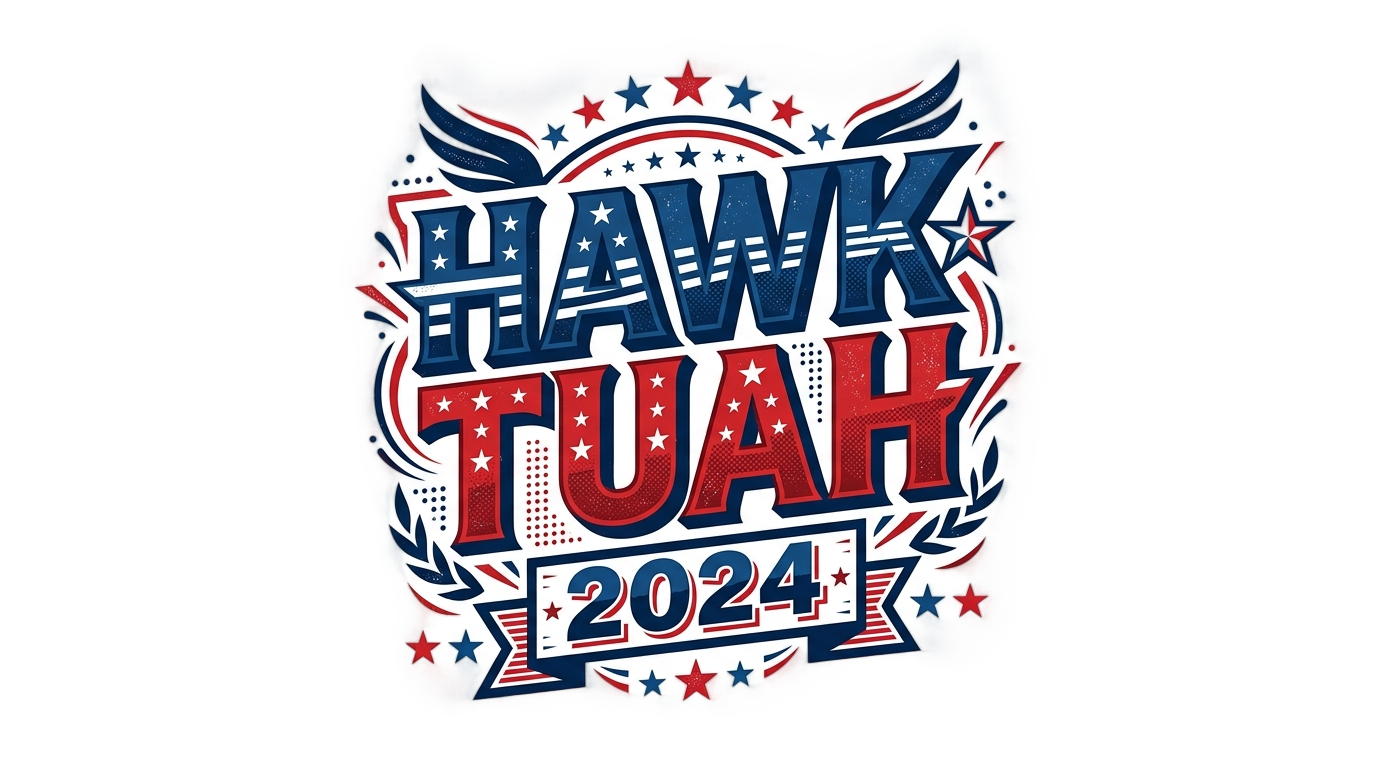 hawk tuah 2024 png PNG transparent background