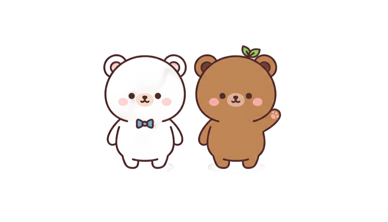 milk and mocha bear png PNG transparent background