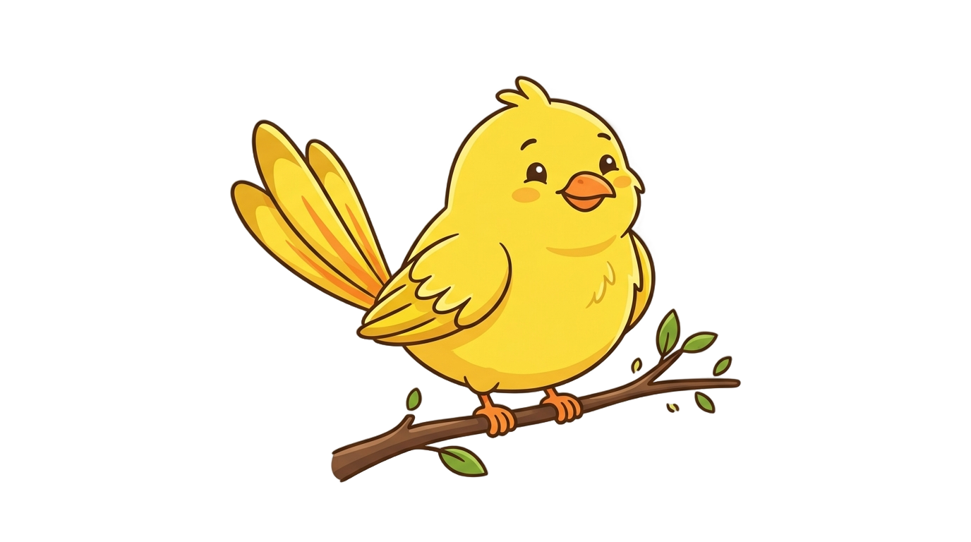 yellow bird clipart png PNG transparent background