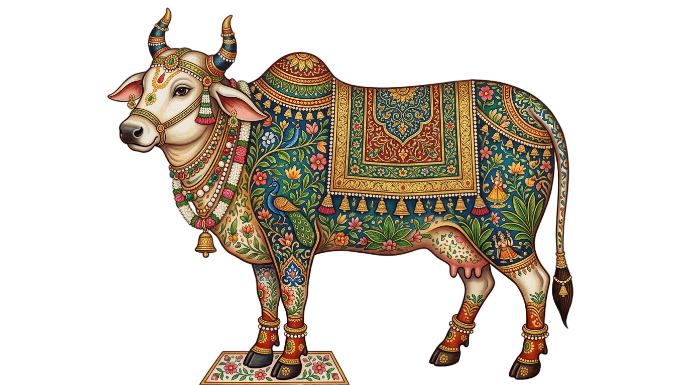 pichwai cow png PNG transparent background