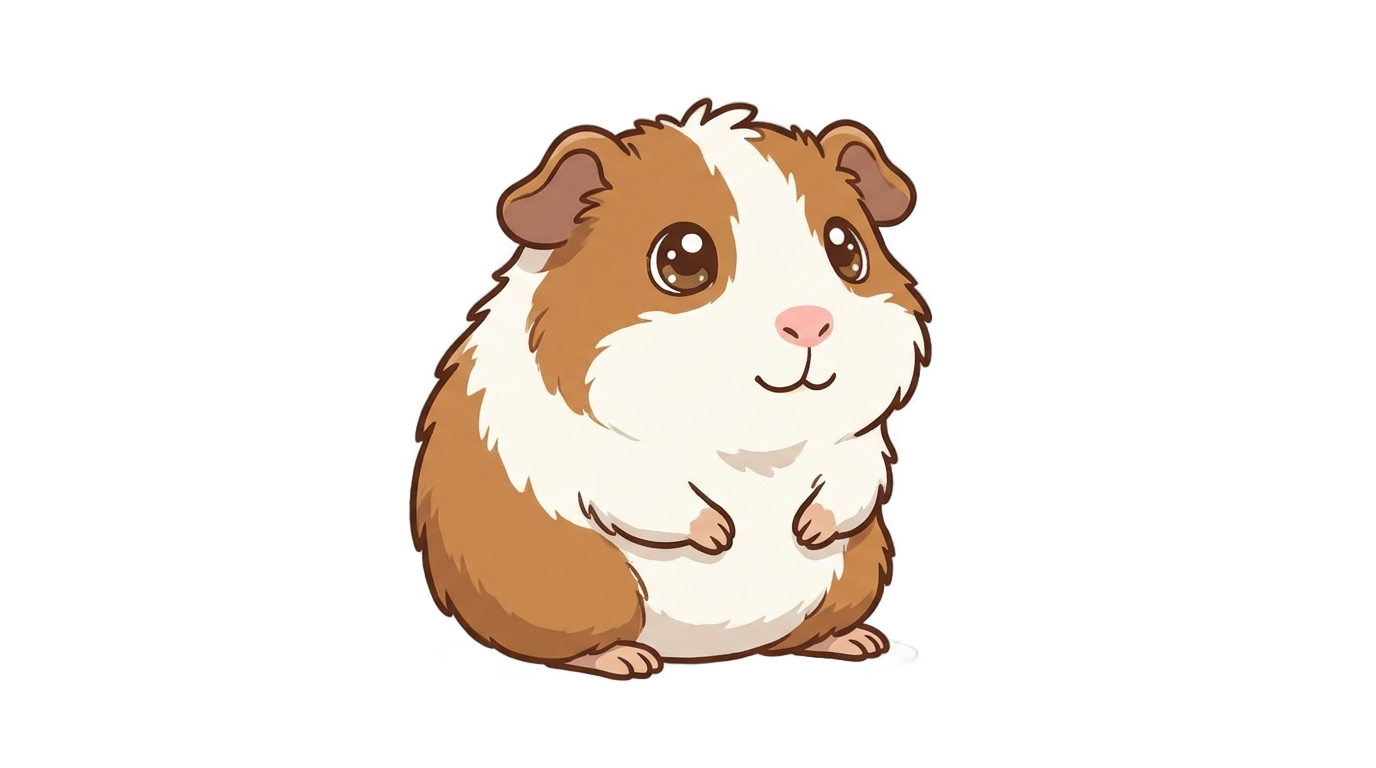 cartoon guinea pig png PNG transparent background