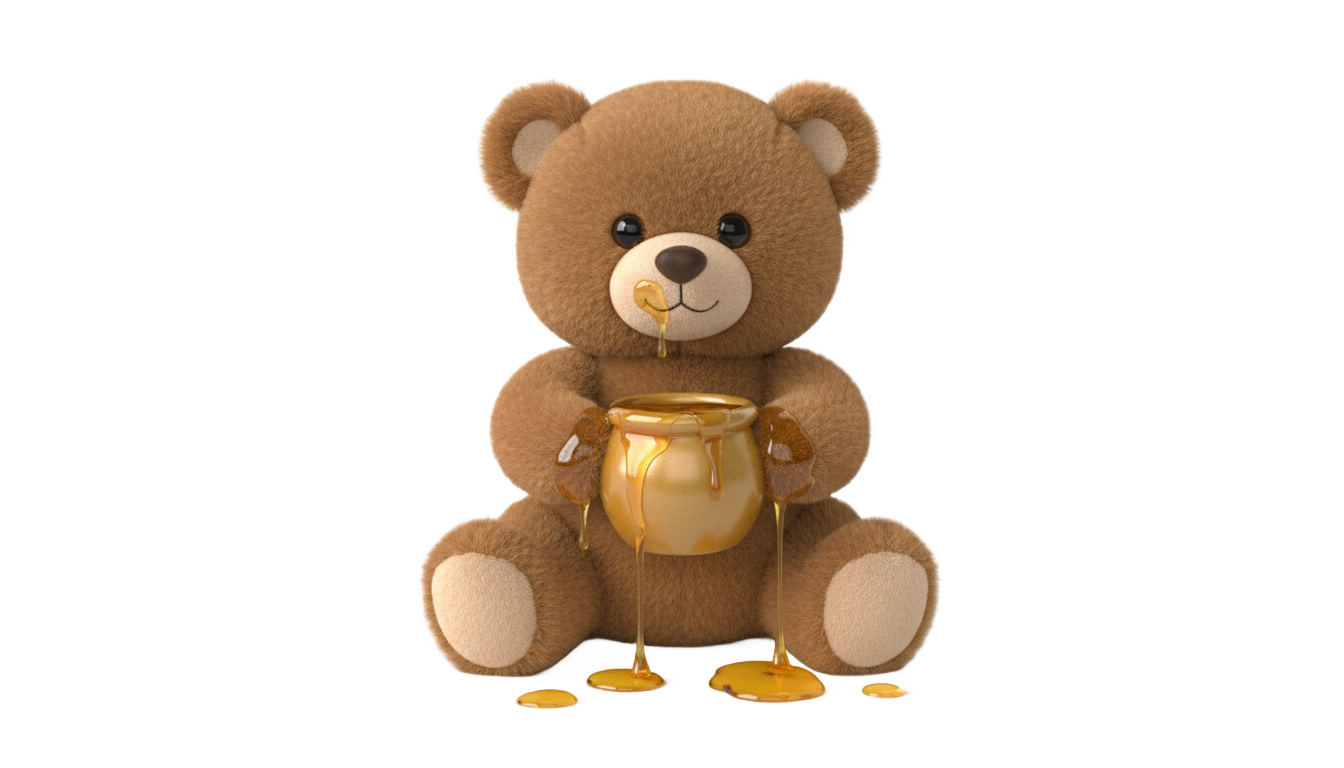 honey bear png PNG transparent background